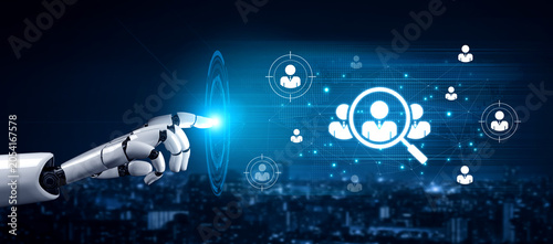 Bild auf Leinwand An AI assistant powers a global talent acquisition platform