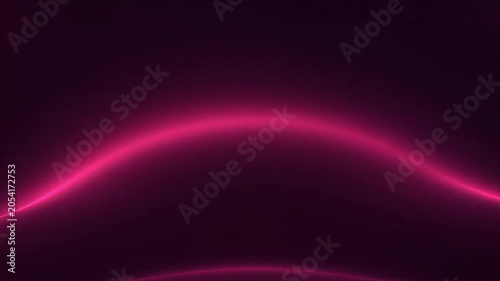 Glowing neon pink and blue light waves moving across a dark abstract digital motion background video