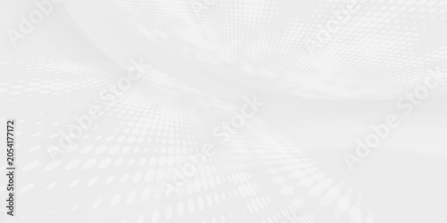 Modern abstract white backdrop with elegant shape design. Abstract white geometric shape background. Modern square shape graphic elements. Horizontal banner template.