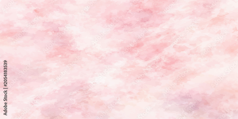 Fototapeta premium Soft Pink Watercolor Abstract Background with Vintage Paper Texture Pattern