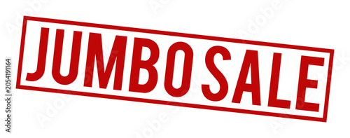 Konstfotografi Jumbo Sale Stamp Text on Transparent Background