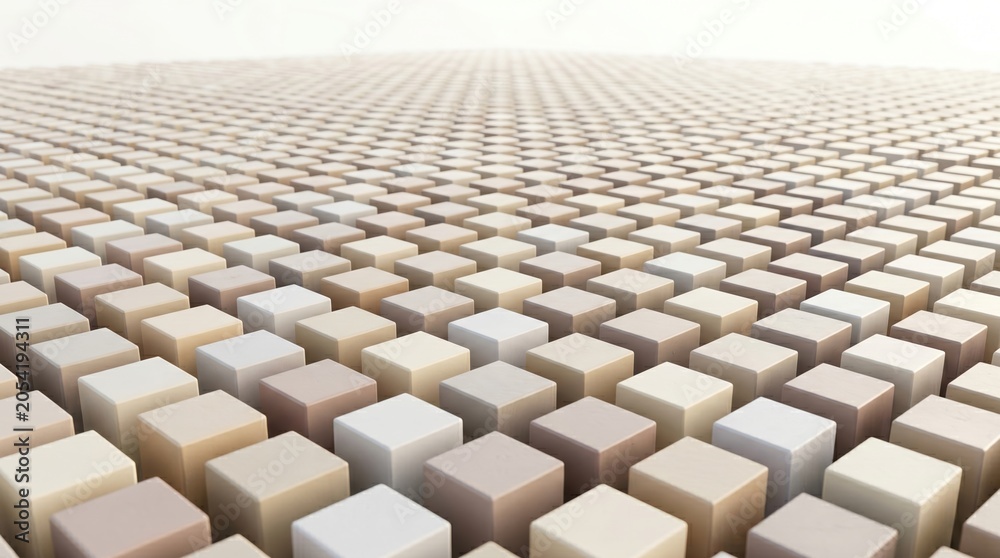 Obraz premium Abstract background of perfectly arranged matte neutral cubes with background abstract geometric structure minimalist repetitive arranged symmetrical backdrop surfaces architectural