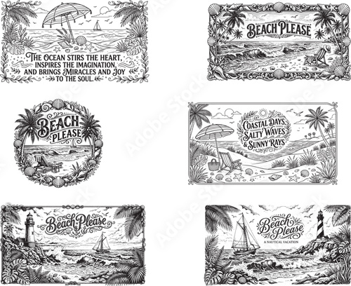 Beach Please Summer Vacation SVG