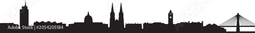 Foto Kingston Upon Hull skyline silhouette