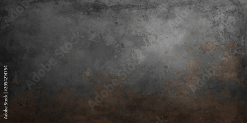 Valokuva Grunge Metal Plate Texture Background with Old Dark Concrete Stone Surface Patte