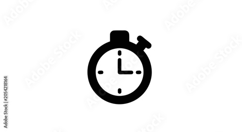 Stopwatch timer clock icon symbol.