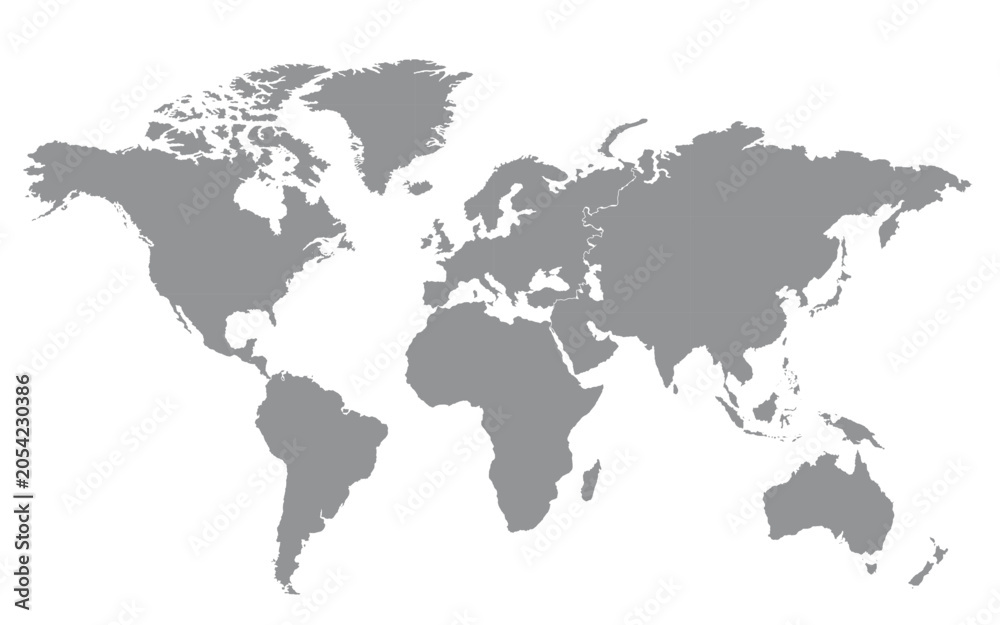Fototapeta premium WORLD MAP IN DETAIL