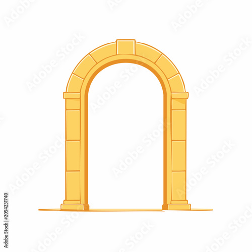 Ancient Stone Archway Illustration