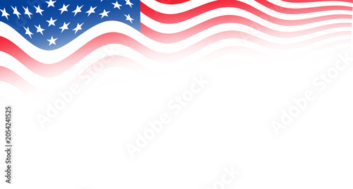 Obraz na plátně usa flag waving design