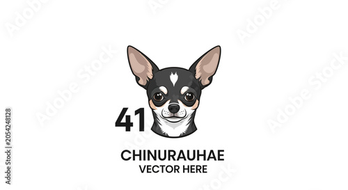 Konstfotografi Cute Chihuahua Dog Face Portrait.
