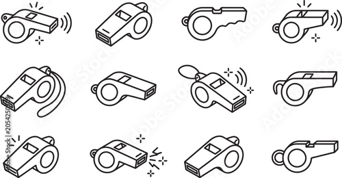 Photos Black and white line art whistles