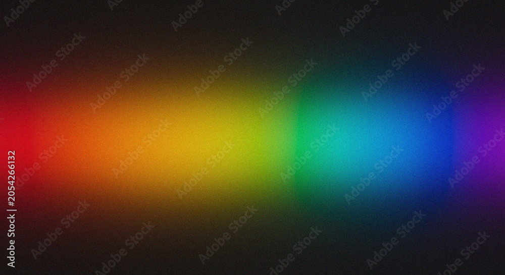 Obraz premium Colorful Spectrum Gradient Light on Black Background