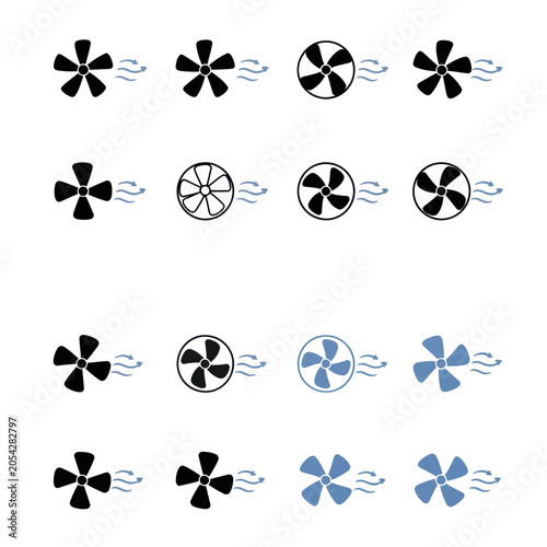 Foto Variety of Fan Blades and Propellers.