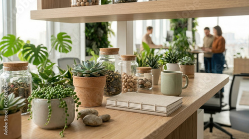 Indoor Potted Plants on Bright Windowsill