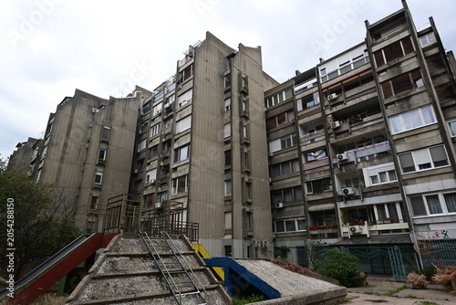 Yugoslav Brutalist Architecture and Concrete Playground in New Belgrade
