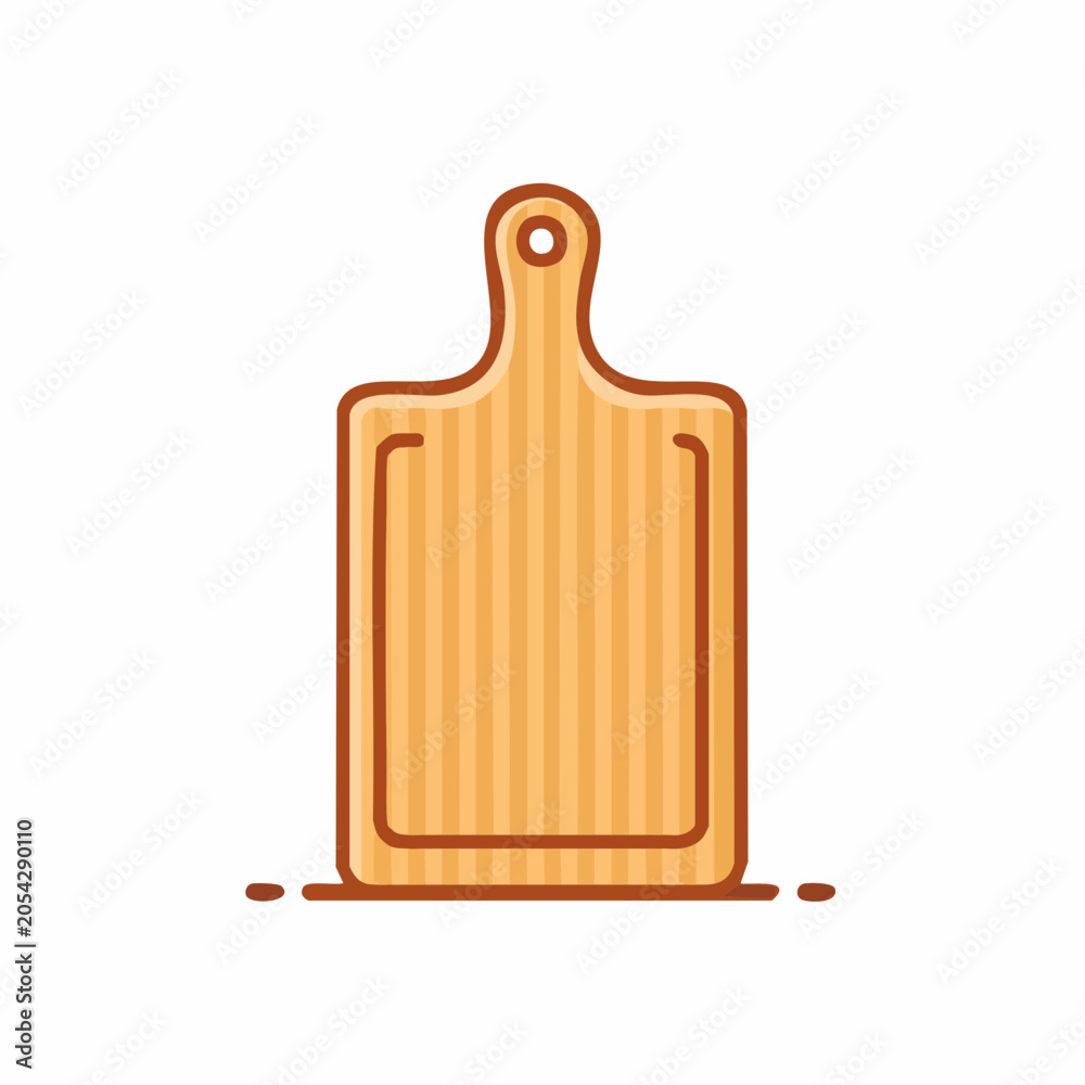 Fototapeta premium Wooden Cutting Board Icon