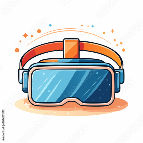 Virtual Reality Headset Illustration