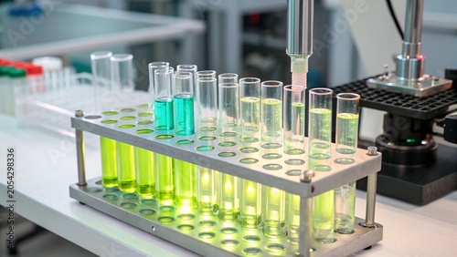 test tubes in laboratory