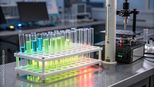 test tubes in laboratory