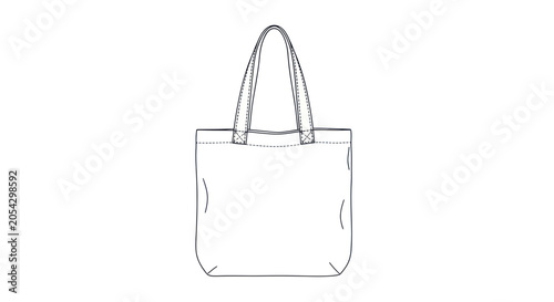 Obraz na plátně A large tote bag with handles.