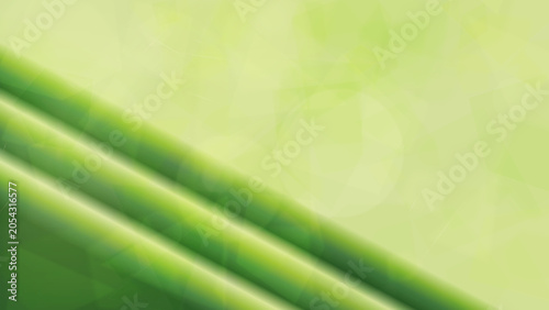Abstract Light Refraction Through Transparent Green Glass with Soft Bokeh Background