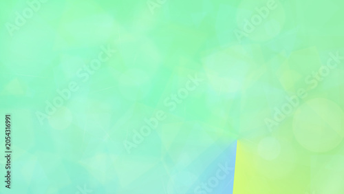 Abstract Light Green Background with Bokeh Effect