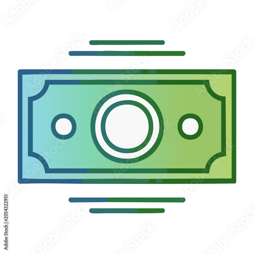 Flat money icon