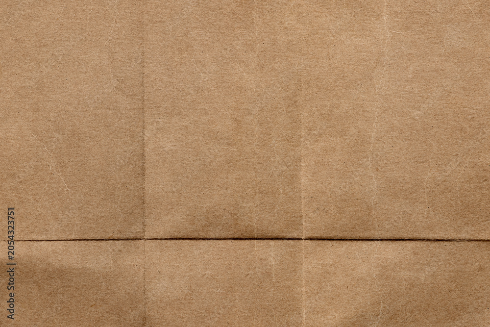 Fototapeta premium Vintage brown folded paper texture
