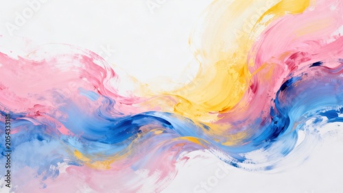 Abstract colorful paint swirls