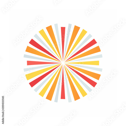 Geometric Burst Shape Vector Illustration