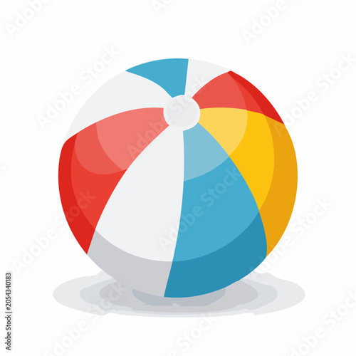 Colorful Beach Ball Illustration