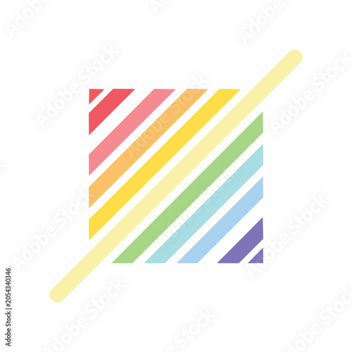 Rainbow diagonal stripes vector