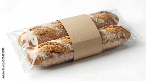 Twin Artisan Bread Paper Bag Mockup