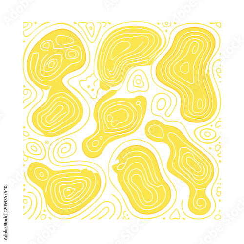 Traditional yellow batik pattern design
