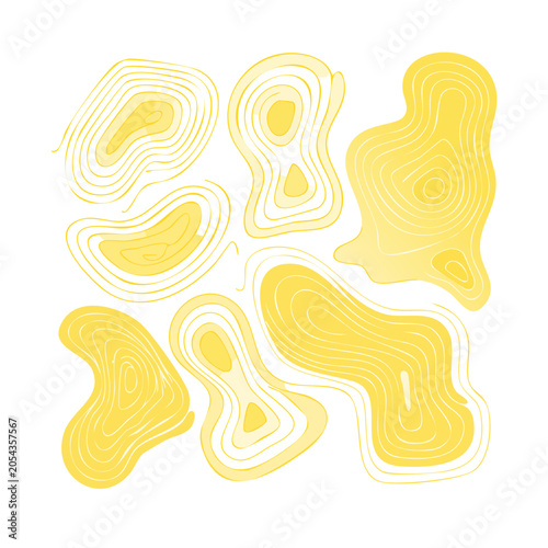 Yellow swirl pattern vector
