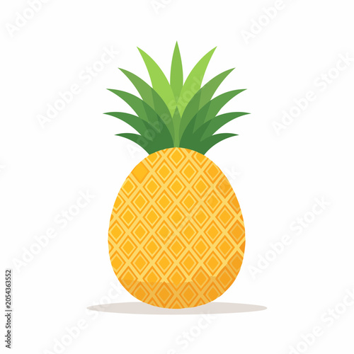 Stylized Pineapple Illustration
