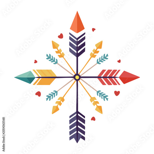 Tribal Arrow Design Vector Illustration
