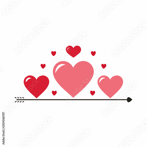 Arrow Through Hearts