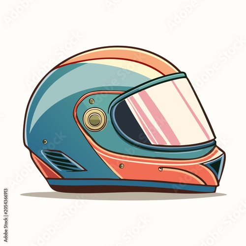 Illustration of a Racing Helmet