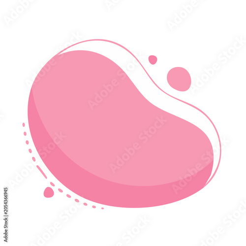 Pink heart with sparkles isolated on transparent background