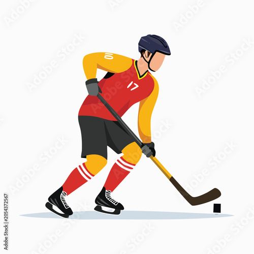 Ice Hockey Player in Action