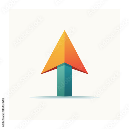 Geometric Arrow Icon Design