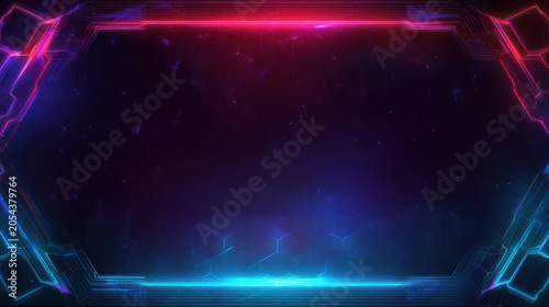 Stunning photo of futuristic esport background for gaming live streaming. Esport game tournament competition neon banner.