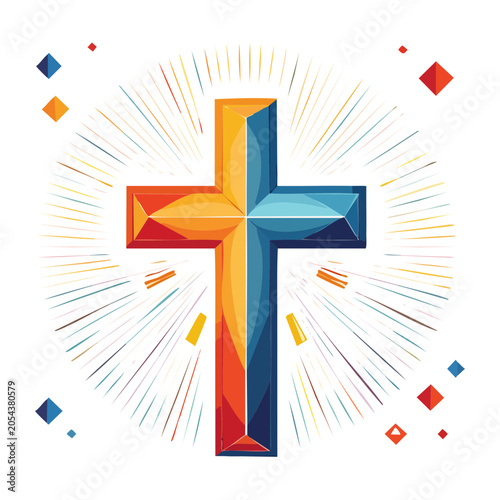 Abstract Geometric Cross Design