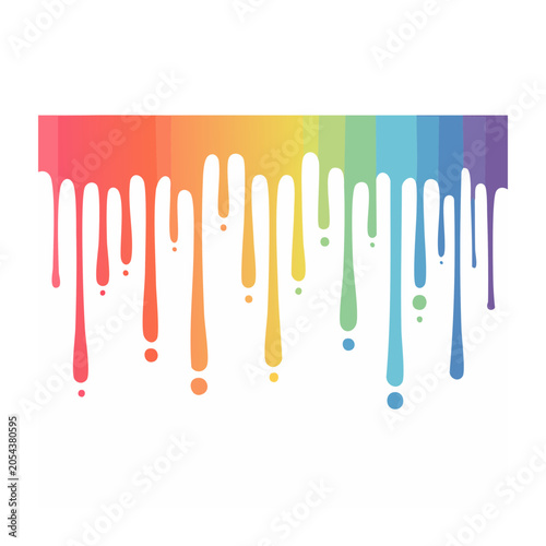 Abstract Paint Drips Vector Graphic