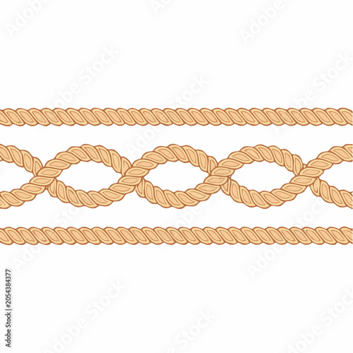 Seamless Rope Border Pattern