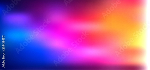 Grainy noisy textured abstract background featuring a vibrant gradient of purple pink and orange light leaks for creative design projects