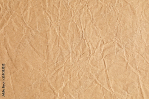 Crumpled old brown paper texture