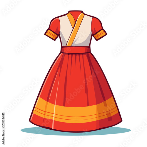 Traditional Dress Illustration