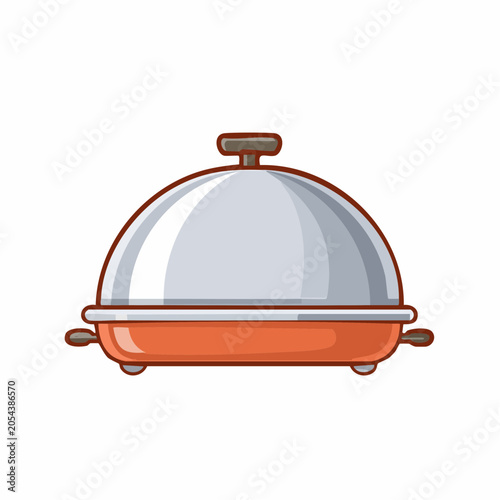 Cloche Serving Dish Illustration